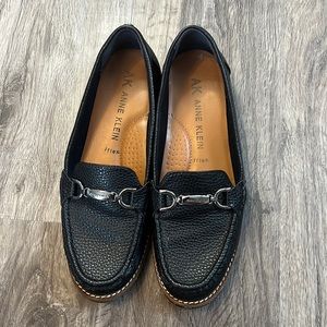 Anne Klein Black Loafers